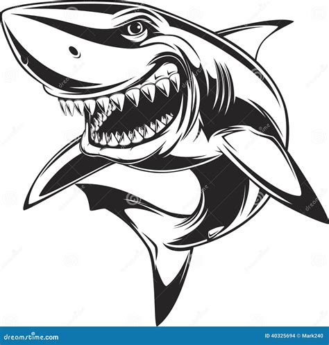 Shark Cartoon Vector 52502991