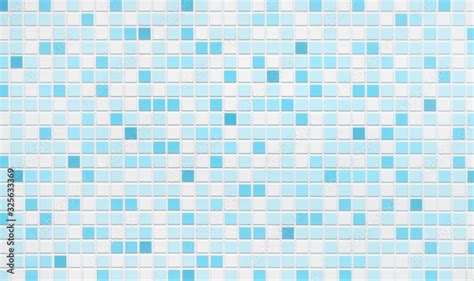 Turquoise Blue Mosaic Tiles Texture Or Background Bathroom Wall Tiles