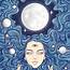 Full Moon Digital Art Print Printable Wall Spiritual  Etsy