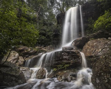 Waterfall In Bushland On The Nsw Central Coast In Australia Stock Photo