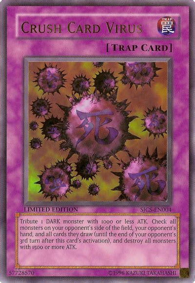 Check spelling or type a new query. Card Errata:Crush Card Virus - Yu-Gi-Oh!