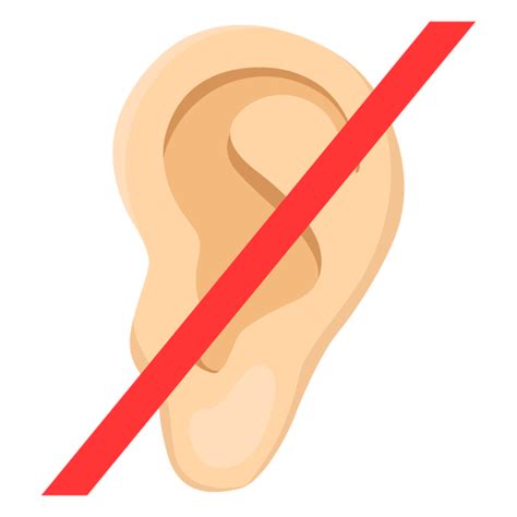 Ear Deafness Earlobe Sign Illustration Transparent Png And Svg Vector File