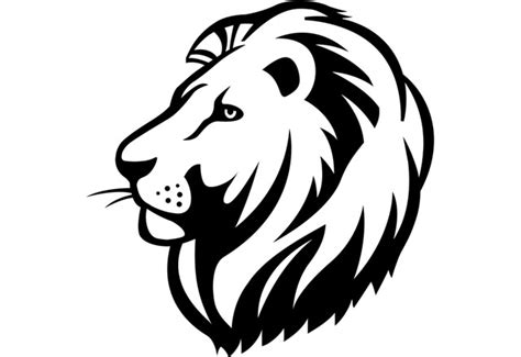Vector + high quality images. Lion black and white lion clipart lionclipart animals clip ...