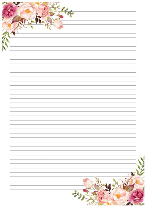 Paper Paper And Party Supplies Digital Download Lined And Unlined Notes