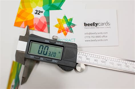 The thickness of paper is measured in thousandths of an inch. Ultra Thick Business Cards - Beefy Cards