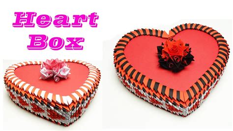 3d Origami Heart Box Youtube