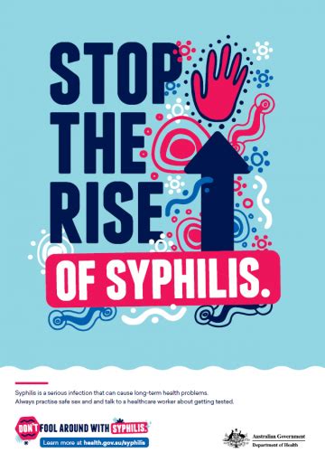 Stop The Rise Of Syphilis Poster Australian Government Department