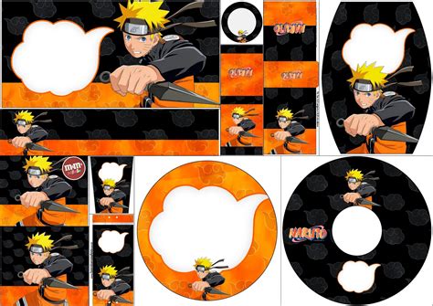 Naruto Uzumaki Naruto Cake Topper Printable Naruto Cupcake Etsy