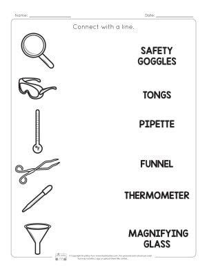 Lab Equipment Worksheets Lab Equipment Science Tools First Grade Writing Prompts