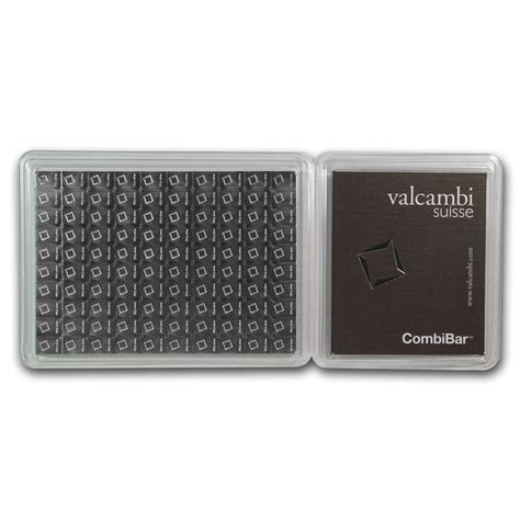 Any use of this page or the information contained is entirely at your own risk. 100x 1 gram Silver Bar - Valcambi Silver CombiBar™ (w ...