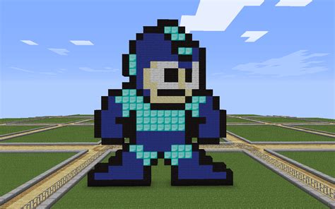 Creative Pixel Art Megaman Building Ideas Minecraft Pixel Art