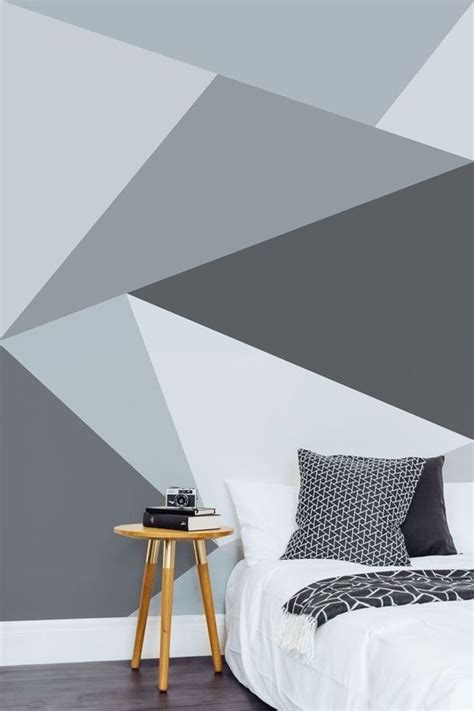 Create A Modern Geometric Mural With Painting Elena Arsenoglou