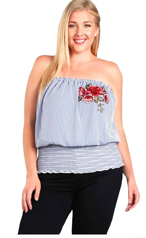 Striped Tube Top Womens Plus Size Clothing Shop Sweet Dirt