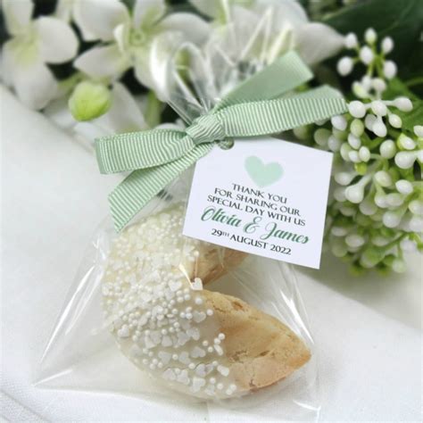 Chocolate Fortune Cookie Wedding Favours Maple Mollys