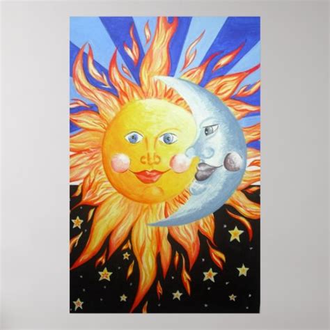 Sun And Moon Poster Zazzle