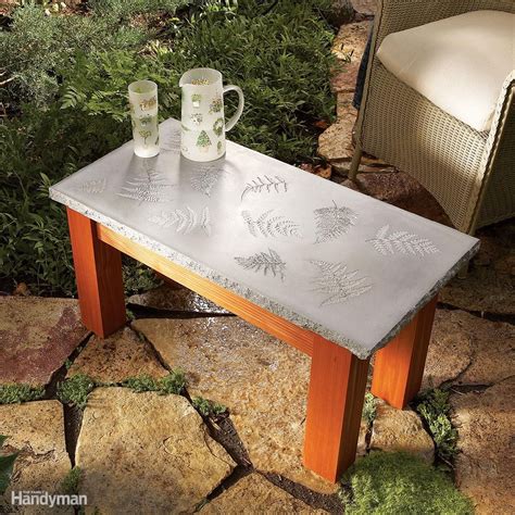 Photograph via the improvised life. 5 Outdoor Tables You Can Make | Concrete diy, Outdoor ...