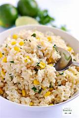 Once the rice has cooked, fluff it with a fork and let cool slightly. Cilantro Lime Rice (or cilantro lime brown rice) - A Pinch ...