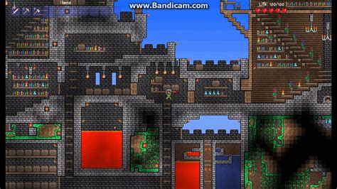 No i've played terraria for __ hours posts will be allowed anymore. Epic Terraria House Made By Pineapple - YouTube