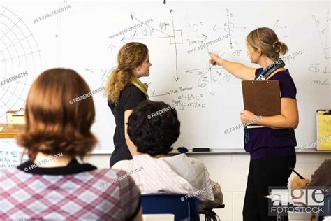 High School Math Class Stock Photo Picture And Royalty Free Image