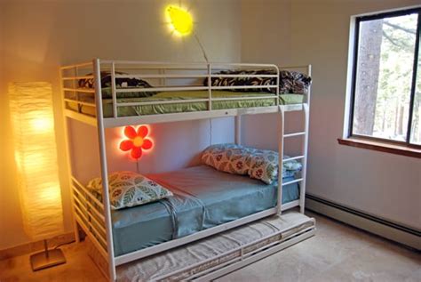 Bunk Bed With 2 Twin Beds And A Third Pull Out Bed For Kids Or Playful