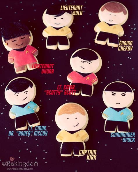 Delicious Star Trek Cookies Star Trek Party Star Trek Happy 45 Birthday