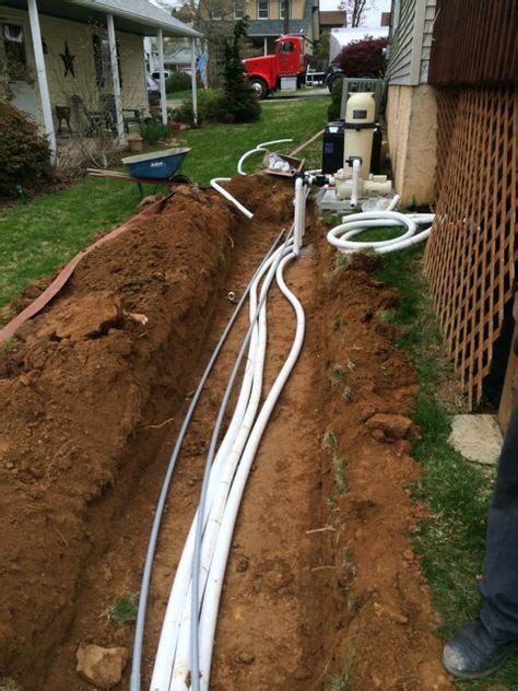 Laying In All The Water Lines And Electrical Conduit Pool