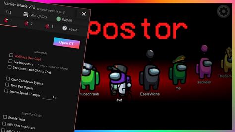 This is a simple process, and you will only have to do this once to get access for life. RADAR, KILL EVERYONE, WALLHACK v12 for Among Us 9.22s Mod ...