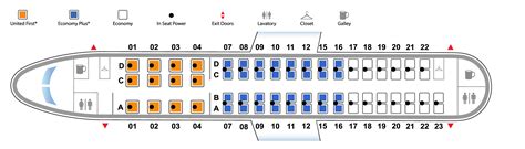 Seat Map Embraer E United Airlines