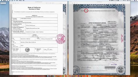 California Marriage Certificate