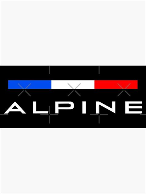 Alpine F1 Team Colors Sticker For Sale By Arsenijemne Redbubble