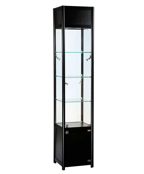 Tall Glass Storage And Header Display Cabinet 400mm Experts In Free