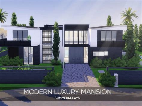 Sims 4 Modern Luxury Mansion By Summerr Plays Downloads Sims 4 Updates