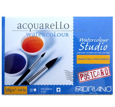 Tarjeta Postal Fabriano Acquarello Watercolour Heyco Sa