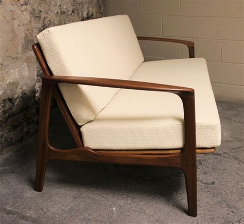 In the style of directional. R. Huber Mid-Century Modern Teak Sofa and Chair Set For ...