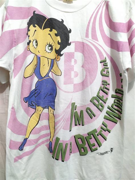 Betty Boop T Shirts 90s Style Wild Oats All Print Etsy