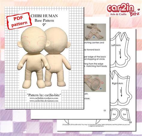 Humanoid Human Doll Plush 64 Cm Pdf Sewing Pattern Digital Spanish