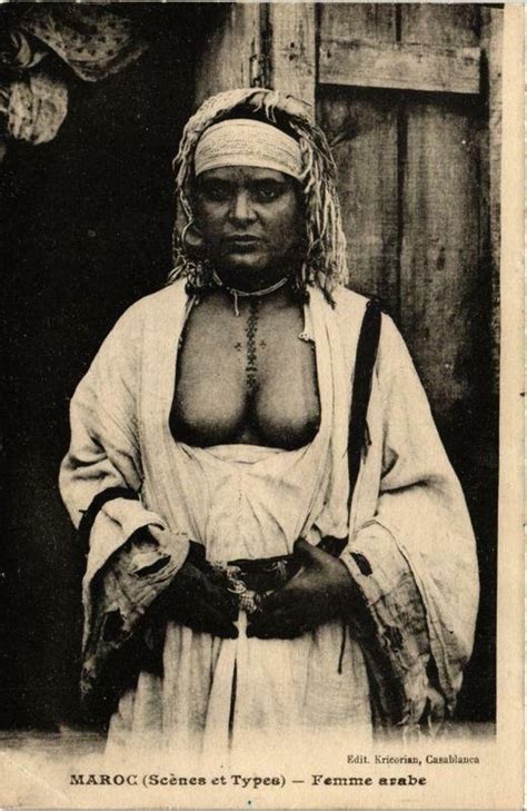 Pc Cpa Femme Arabe Scenes Et Types North Africa Female Ethnic Nude