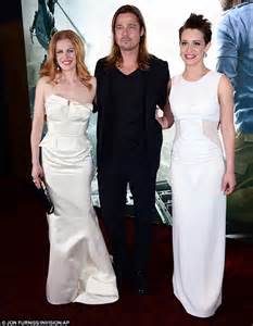 Angelina Jolie Supports Brad Pitt At World War Z London Premiere In