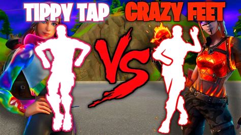 Look man, everyone would like to do the real moonwalk and not stand. FORTNITE TIPPY TAP VS CRAZY FEET EMOTE - YouTube