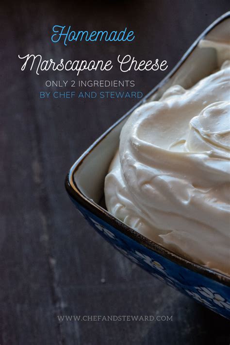 Homemade Mascarpone Cheese Only 2 Ingredients Recipe Marscapone Cheese Recipes
