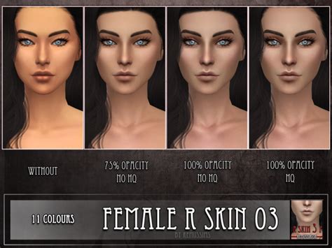 Sims4 Cc — Remussims A New Skin For Female Sims R Skin 3