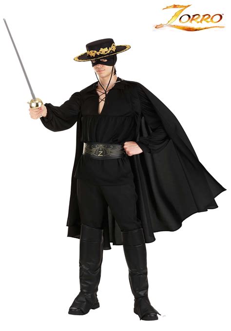 deluxe zorro costume for adults