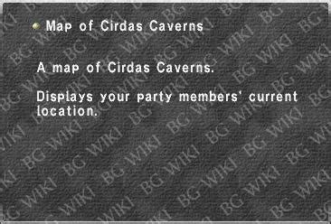 Map Of Cirdas Caverns FFXI Wiki
