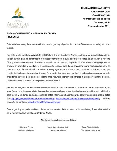 Carta De Apoyo Economico Farez