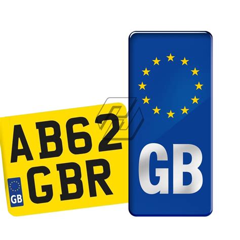 Up until 27 september 2021. Motorcycle GB Euro Badge Sticker for Number plate Vinyl ...