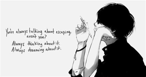Trends For Depressed Sad Anime Quotes Wallpaper