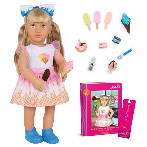our generation deluxe doll with book lorelei 18inch blonde buy online in south africa