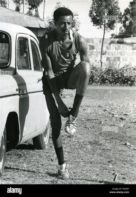 Abebe Bikila 1932 1973 Ethiopian Olympic Marathon Champion In 1968