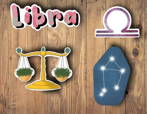 Libra Stickers Zodiac Stickers Water Bottle And Laptop Stickers Etsy