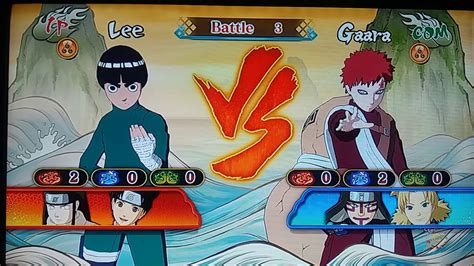 Rock Lee Vs Gaara Naruto Ultimate Ninja Storm Revolution No Ps3 Youtube